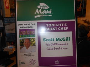 Grown on Maui Chef Demo Series at Whole Foods Market - Chef Scott McGill